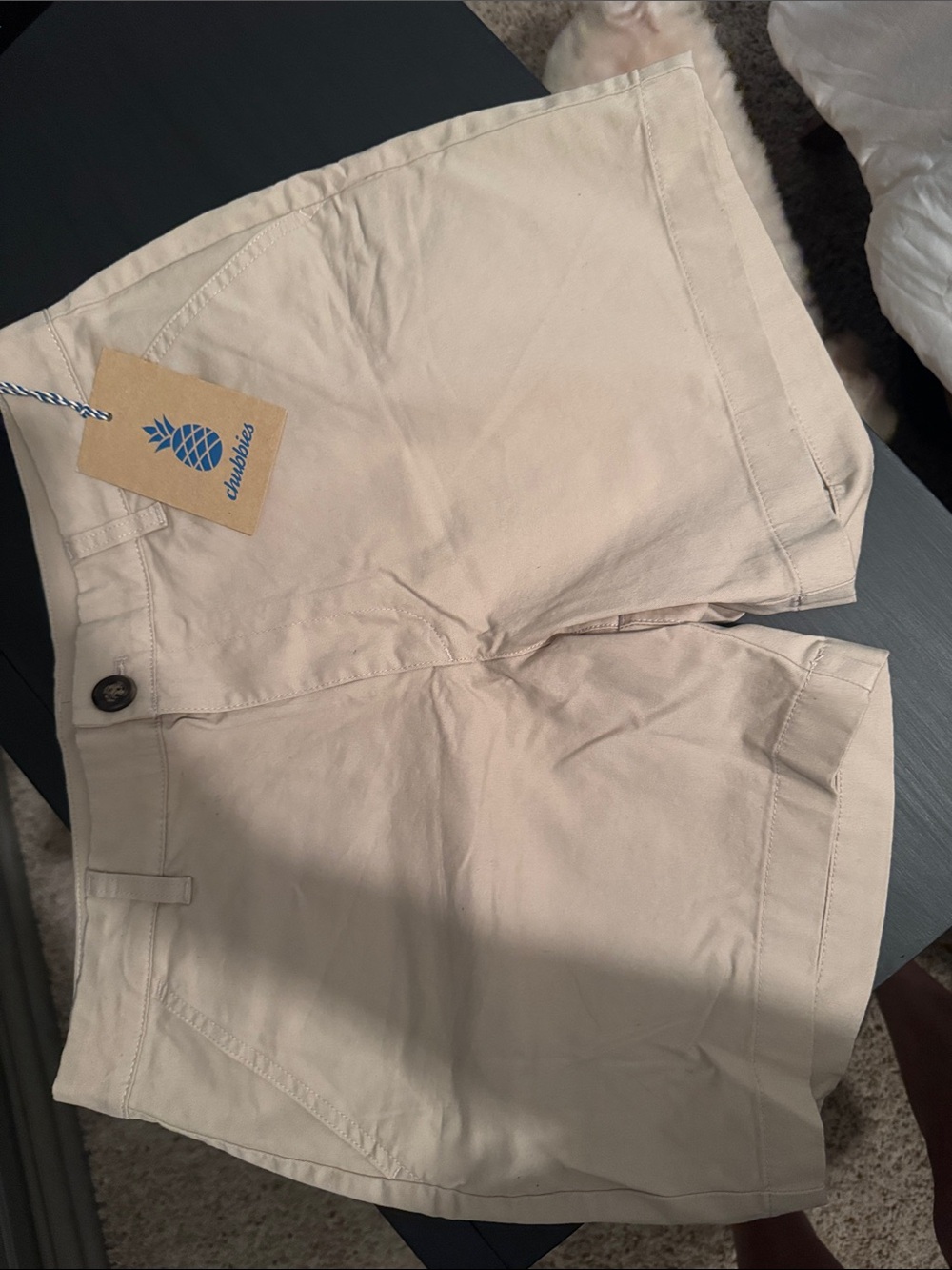 Men’s Chubbies Khakinators Beige Flat Front Shorts - NWT
